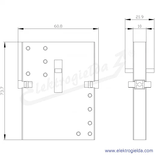 Rysunek wymiarowy Rysunek wymiarowy