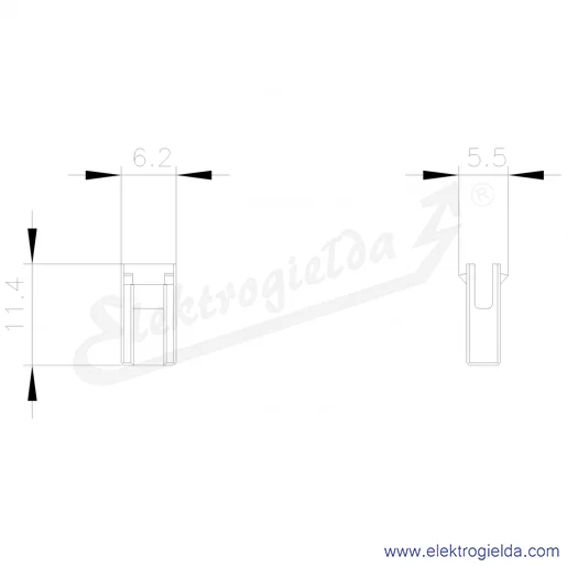 Rysunek wymiarowy Rysunek wymiarowy