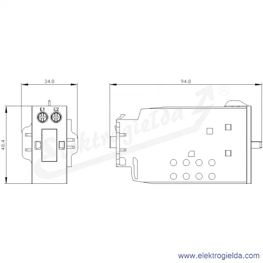 Rysunek wymiarowy Rysunek wymiarowy