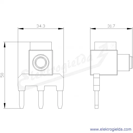 Rysunek wymiarowy Rysunek wymiarowy