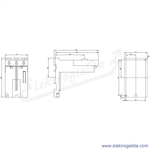 Rysunek wymiarowy Rysunek wymiarowy