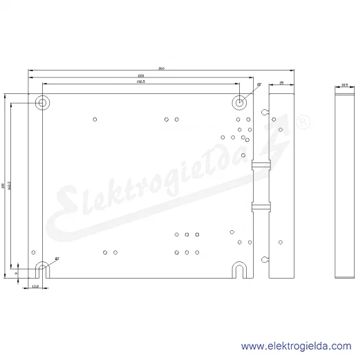 Rysunek wymiarowy Rysunek wymiarowy