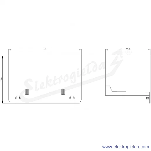 Rysunek wymiarowy Rysunek wymiarowy