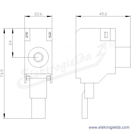 Rysunek wymiarowy Rysunek wymiarowy