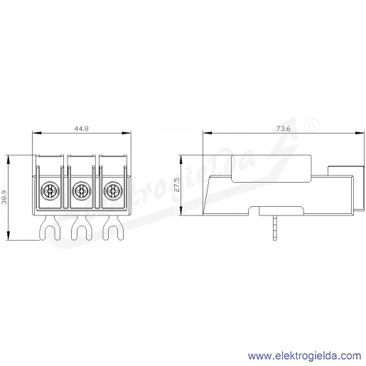 Rysunek wymiarowy Rysunek wymiarowy