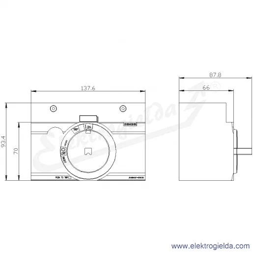 Rysunek wymiarowy Rysunek wymiarowy