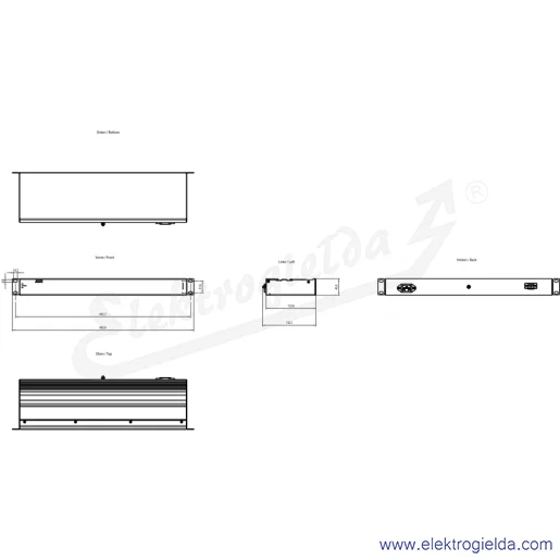 Rysunek wymiarowy Rysunek wymiarowy