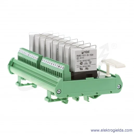 Przekaźnikowy moduł interfejsowy PMI8-SNCD24DC wersja S bez zabezpieczeń Przekaźnikowy moduł interfejsowy PMI8-SNCD24DC wersja S bez zabezpieczeń