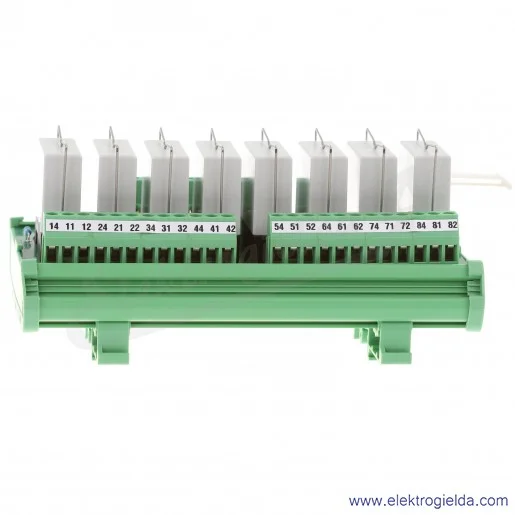 Przekaźnikowy moduł interfejsowy PMI8-SNCD24DC wersja S bez zabezpieczeń Przekaźnikowy moduł interfejsowy PMI8-SNCD24DC wersja S bez zabezpieczeń