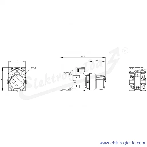 Rysunek wymiarowy Rysunek wymiarowy