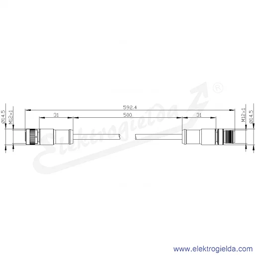 Rysunek wymiarowy Rysunek wymiarowy