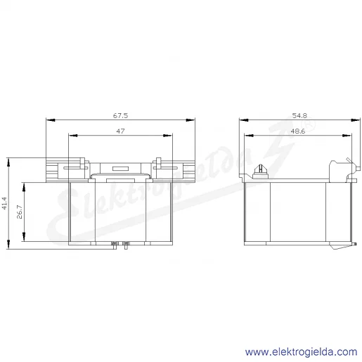 Rysunek wymiarowy Rysunek wymiarowy