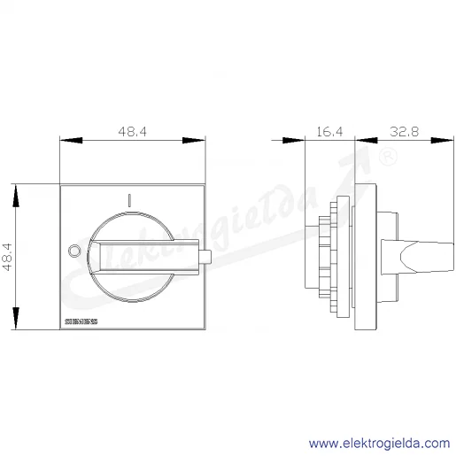 Rysunek wymiarowy Rysunek wymiarowy
