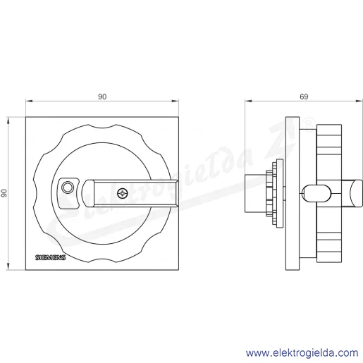 Rysunek wymiarowy Rysunek wymiarowy