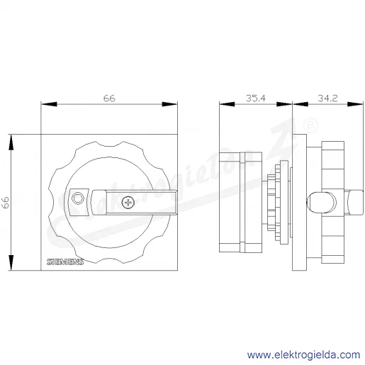 Rysunek wymiarowy Rysunek wymiarowy