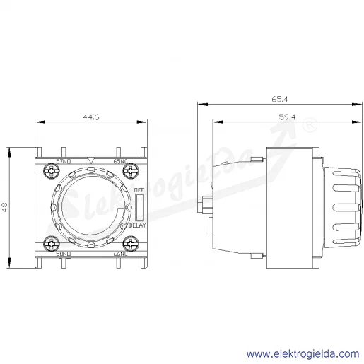 Rysunek wymiarowy Rysunek wymiarowy
