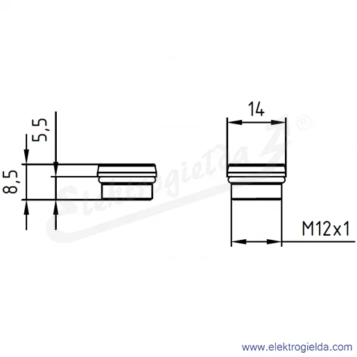 Rysunek wymiarowy Rysunek wymiarowy