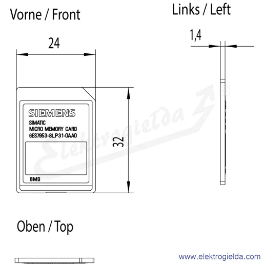 Rysunek wymiarowy Rysunek wymiarowy