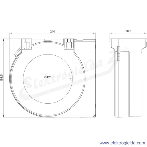 Rysunek wymiarowy Rysunek wymiarowy