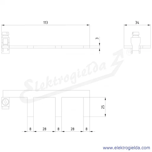 Rysunek wymiarowy Rysunek wymiarowy