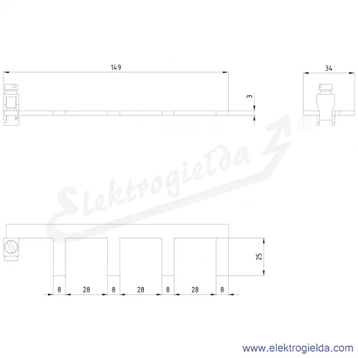 Rysunek wymiarowy Rysunek wymiarowy