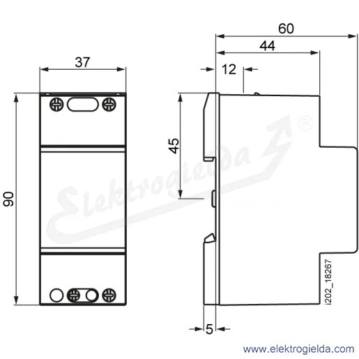 Rysunek wymiarowy Rysunek wymiarowy