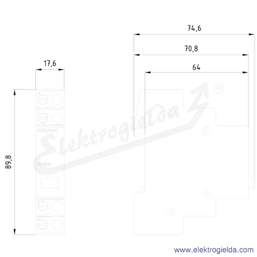 Rysunek wymiarowy Rysunek wymiarowy