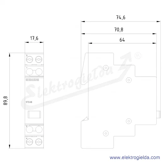 Rysunek wymiarowy Rysunek wymiarowy