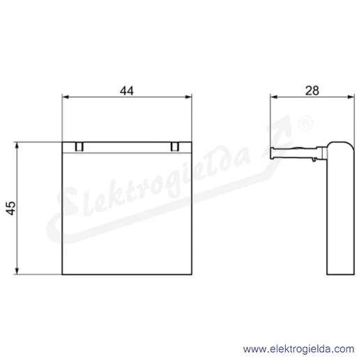 Rysunek wymiarowy Rysunek wymiarowy