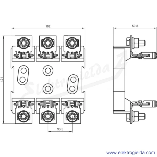 Rysunek wymiarowy Rysunek wymiarowy