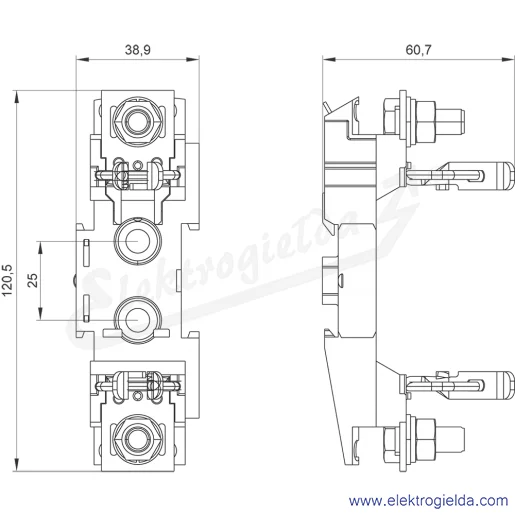 Rysunek wymiarowy Rysunek wymiarowy