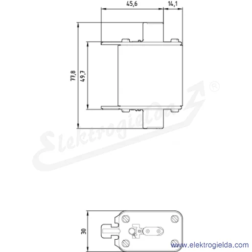 Rysunek wymiarowy Rysunek wymiarowy