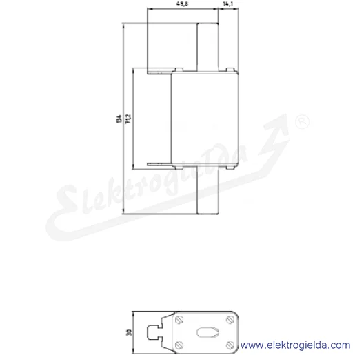 Rysunek wymiarowy Rysunek wymiarowy