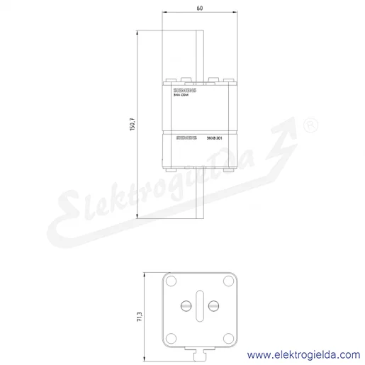 Rysunek wymiarowy Rysunek wymiarowy