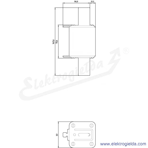 Rysunek wymiarowy Rysunek wymiarowy