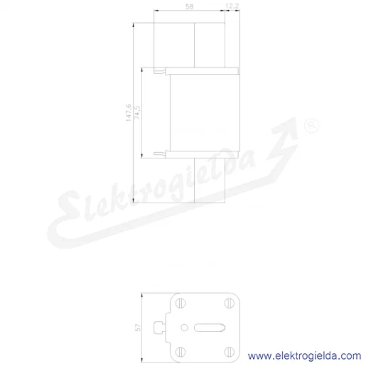 Rysunek wymiarowy Rysunek wymiarowy