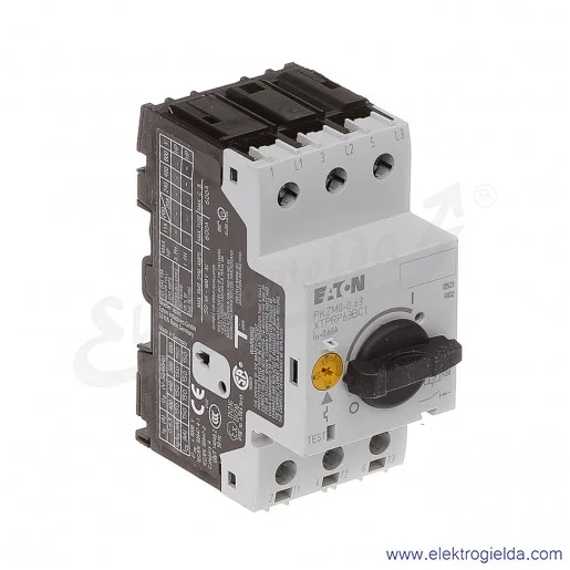 Wyłącznik silnikowy PKZM0-0,63A 3P 0,12kW 0,4-0,63A Wyłącznik silnikowy PKZM0-0,63A 3P 0,12kW 0,4-0,63A
