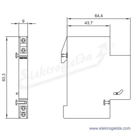 Rysunek wymiarowy Rysunek wymiarowy