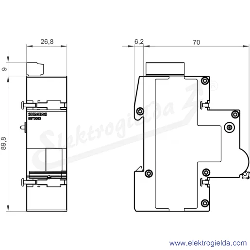 Rysunek wymiarowy Rysunek wymiarowy
