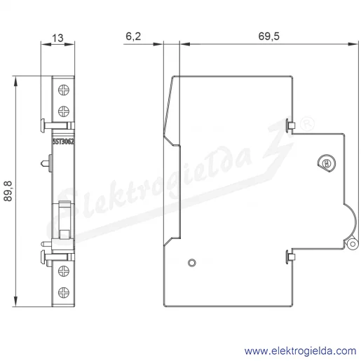 Rysunek wymiarowy Rysunek wymiarowy