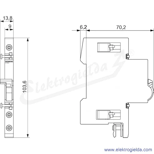 Rysunek wymiarowy Rysunek wymiarowy
