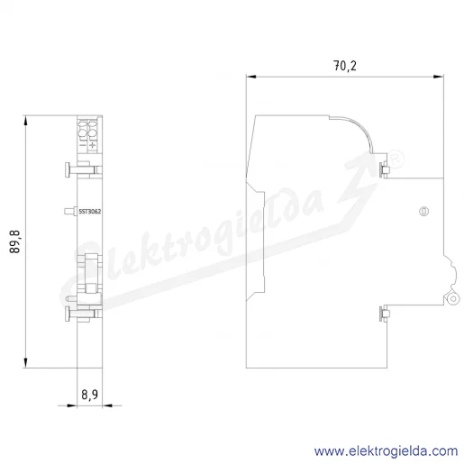 Rysunek wymiarowy Rysunek wymiarowy