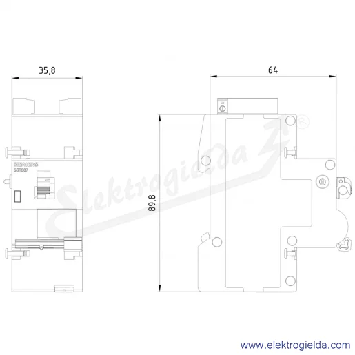 Rysunek wymiarowy Rysunek wymiarowy