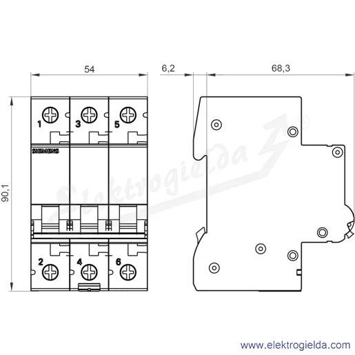 Rysunek wymiarowy Rysunek wymiarowy