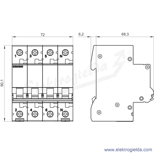 Rysunek wymiarowy Rysunek wymiarowy
