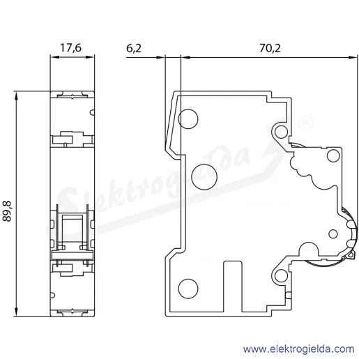 Rysunek wymiarowy Rysunek wymiarowy