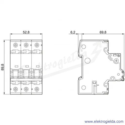 Rysunek wymiarowy Rysunek wymiarowy