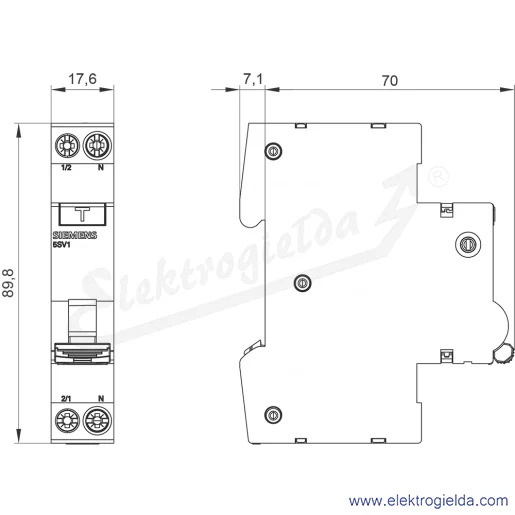 Rysunek wymiarowy Rysunek wymiarowy
