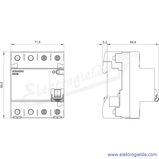 Rysunek wymiarowy Rysunek wymiarowy