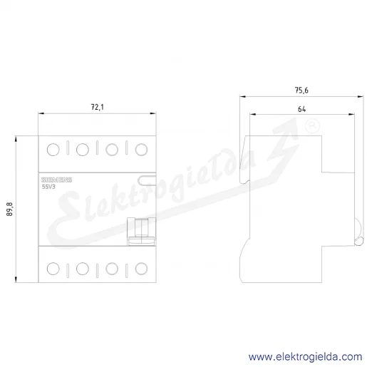 Rysunek wymiarowy Rysunek wymiarowy